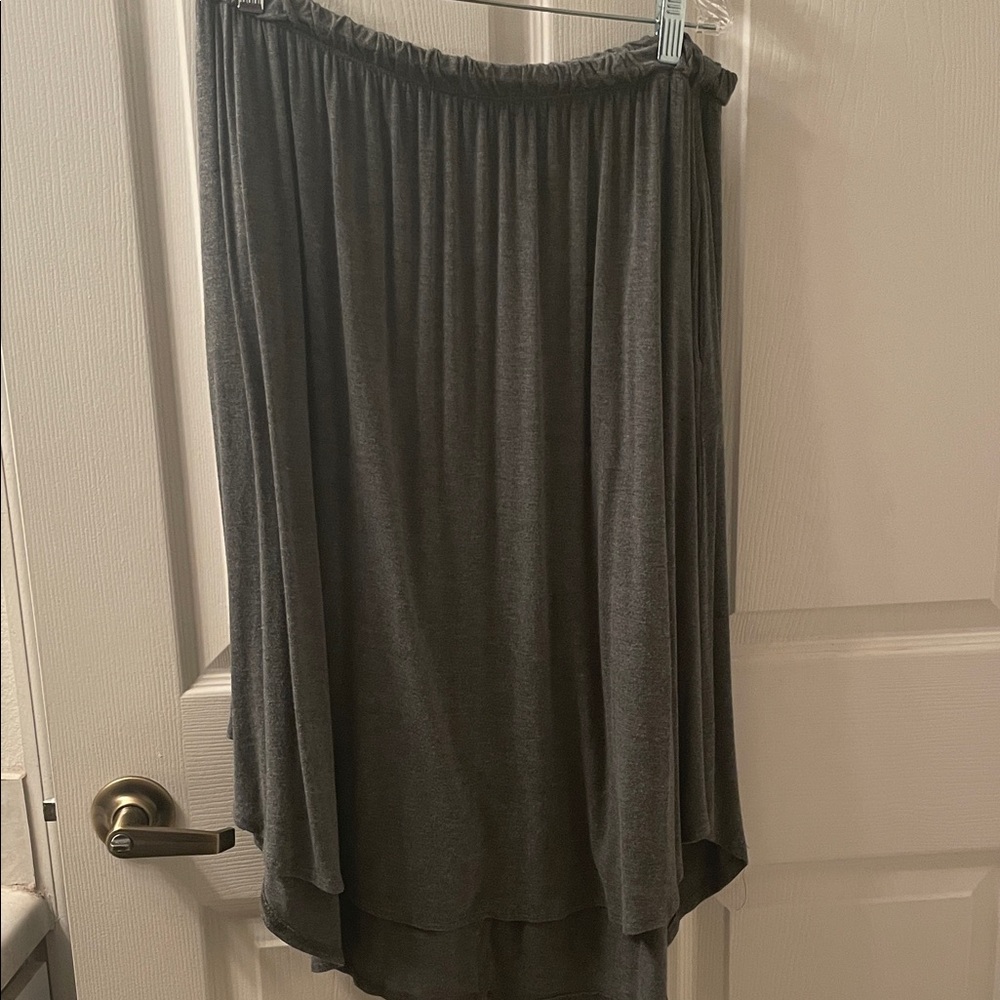 Chic Charcoal A-Line Skirt